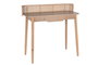 DKD Home Decor Escritorio Paulownia y Ratán Natural 100x45x92