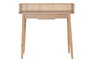 DKD Home Decor Escritorio Paulownia y Ratán Natural 100x45x92