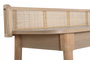 DKD Home Decor Escritorio Paulownia y Ratán Natural 100x45x92
