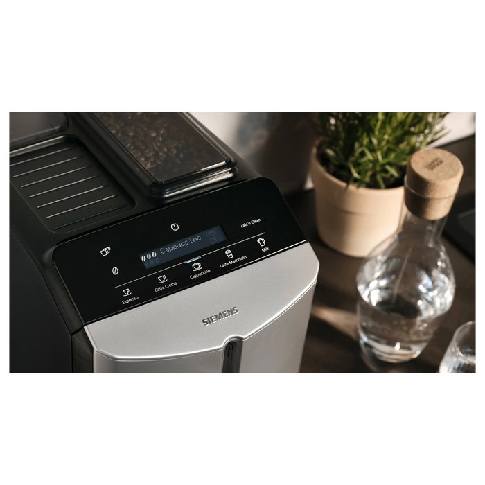 Siemens TF303E07 EQ.300 Cafetera superautomática plata/negro Siemens TF303E07 EQ.300 Cafetera superautomática plata/negro