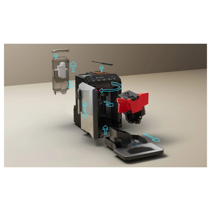Siemens TF303E07 EQ.300 Cafetera superautomática plata/negro Siemens TF303E07 EQ.300 Cafetera superautomática plata/negro