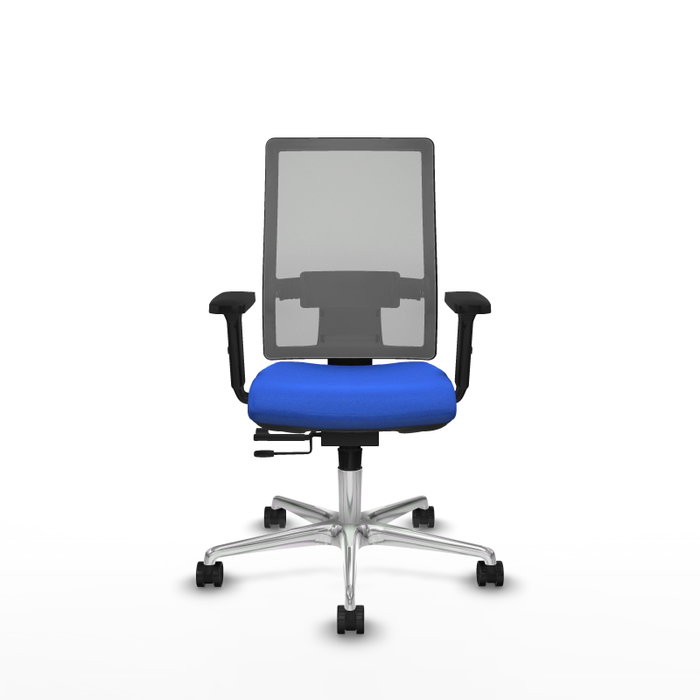PIQUERAS Y CRESPO Silla de oficina Horna Azul con mecanismo Sincro/Traslack