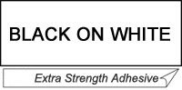 BROTHER Cinta laminada Blanco / negro (Superadhesiva) 36mm