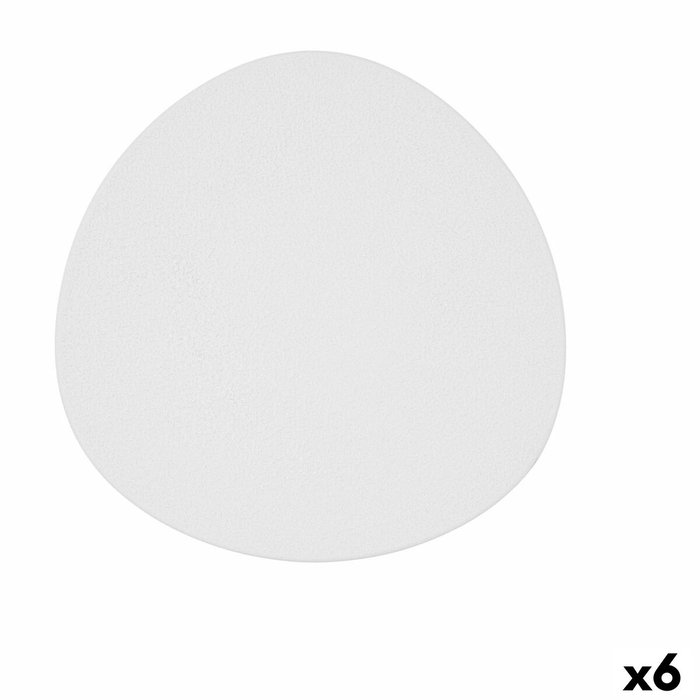 Bidasoa Bandeja Extraplana Porcelana Fosil Blanco, 6 Unidades