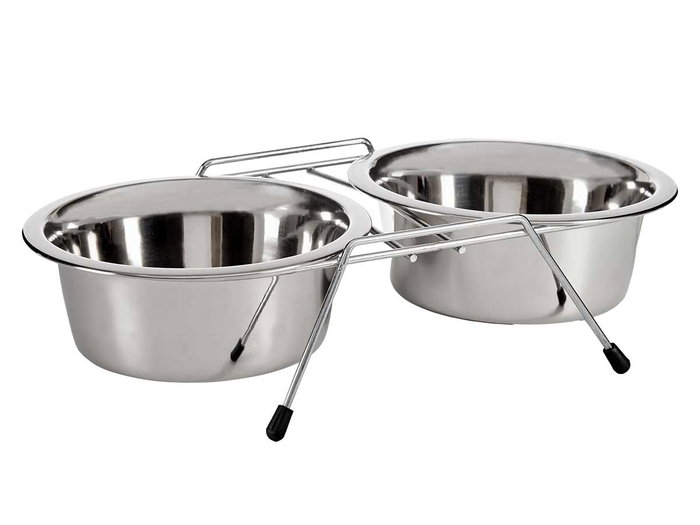 MASCOW Set 2 Comederos Acero Inoxidable para Mascota 2600ml Antideslizante 52x29x12cm (Set de 6) MASCOW Set 2 Comederos Acero Inoxidable para Mascota 2600ml Antideslizante 52x29x12cm (Set de 6)