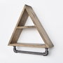 Hanah Home Boruraf119 Estantería de Tubos Industrial Rústica Madera Abeto y Metal Nogal Negro