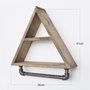 Hanah Home Boruraf119 Estantería de Tubos Industrial Rústica Madera Abeto y Metal Nogal Negro