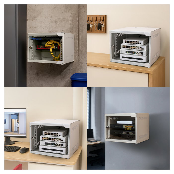 Extralink LITE 6U 10$ Armario Rack de Pared Gris