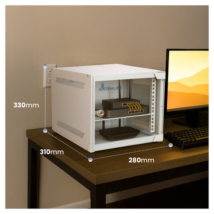 Extralink LITE 6U 10$ Armario Rack de Pared Gris
