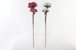 DKD Home Decor Flor Blanco Rosa 90 x 25 cm (12 Unidades)