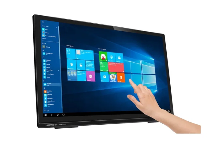 Hannspree HT273HPB Monitor 27" Full HD (1920x1080) Pantalla Táctil Capacitiva 10 Puntos 8ms HDMI VGA Altavoces IPS 178° Montaje VESA Negro