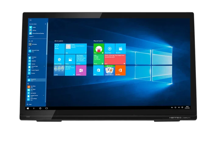 Hannspree HT273HPB Monitor 27" Full HD (1920x1080) Pantalla Táctil Capacitiva 10 Puntos 8ms HDMI VGA Altavoces IPS 178° Montaje VESA Negro