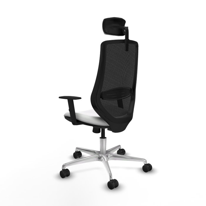 PIQUERAS Y CRESPO Silla de oficina Mardos con mecanismo Sincro Blanco y Negro