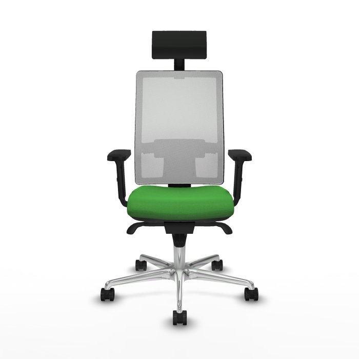 PIQUERAS Y CRESPO Silla de oficina Horna Verde con respaldo de malla Blanco PIQUERAS Y CRESPO Silla de oficina Horna Verde con respaldo de malla Blanco