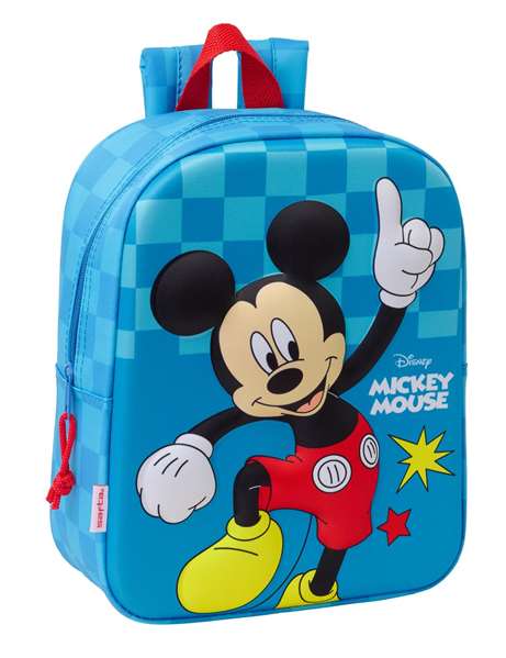 Safta Mochila Guarderia 3D Mickey Mouse 3D 22x27x10 cm Safta Mochila Guarderia 3D Mickey Mouse 3D 22x27x10 cm