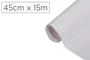 D-c-fix rollo adhesivo transparente autoadhesivo para manualidades y bricolaje, papel plastificado, 45 cm ancho x 15 m largo