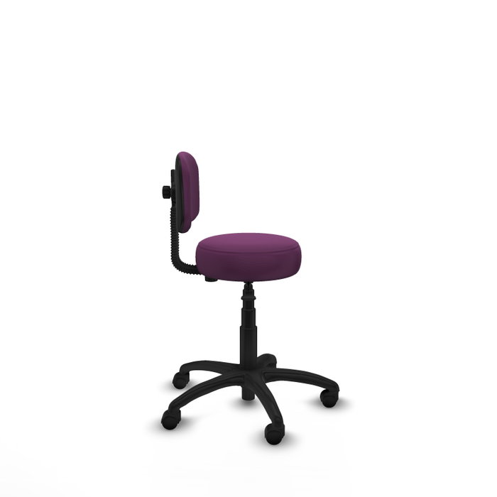 PIQUERAS Y CRESPO Silla Llanos giratoria en similpiel morado PIQUERAS Y CRESPO Silla Llanos giratoria en similpiel morado