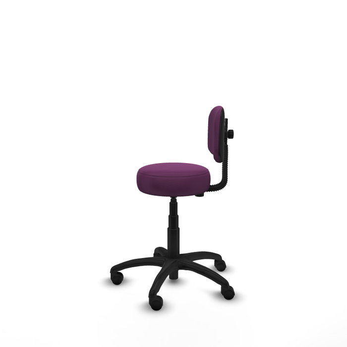 PIQUERAS Y CRESPO Silla Llanos giratoria en similpiel morado PIQUERAS Y CRESPO Silla Llanos giratoria en similpiel morado