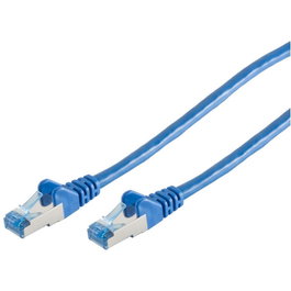 S-Impuls Patchkabel CAT6a RJ45 S/FTP PiMF 1m Azul