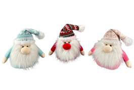 DKD Home Decor Peluche Papá Noel Surtido de 3 Unidades