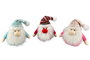 DKD Home Decor Peluche Papá Noel Surtido de 3 Unidades