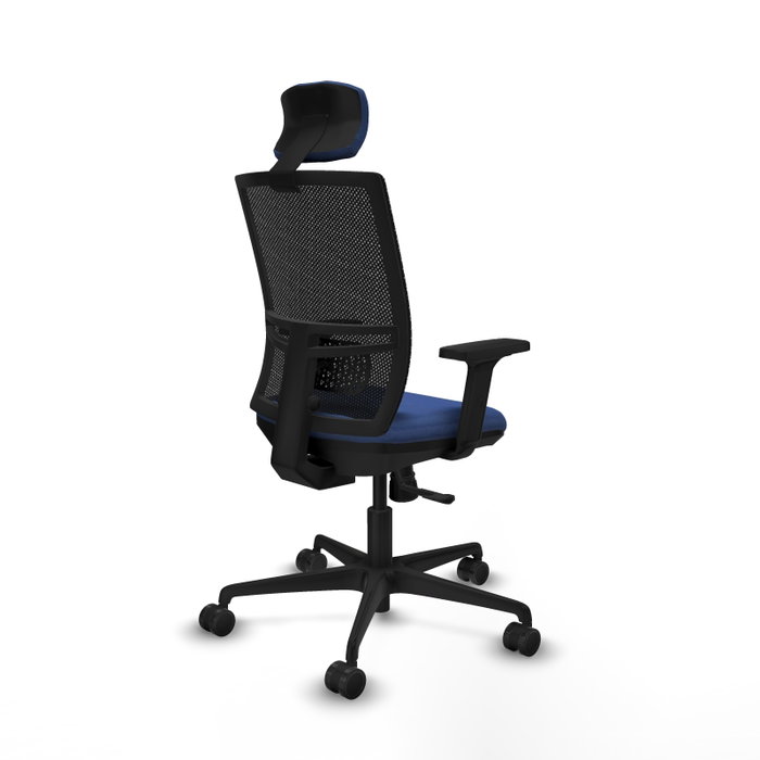 PIQUERAS Y CRESPO Silla de oficina Yunquera con mecanismo Sincro, Azul marino y Negro PIQUERAS Y CRESPO Silla de oficina Yunquera con mecanismo Sincro, Azul marino y Negro