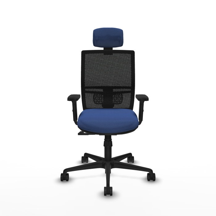PIQUERAS Y CRESPO Silla de oficina Yunquera con mecanismo Sincro, Azul marino y Negro PIQUERAS Y CRESPO Silla de oficina Yunquera con mecanismo Sincro, Azul marino y Negro