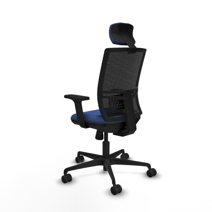 PIQUERAS Y CRESPO Silla de oficina Yunquera con mecanismo Sincro, Azul marino y Negro PIQUERAS Y CRESPO Silla de oficina Yunquera con mecanismo Sincro, Azul marino y Negro