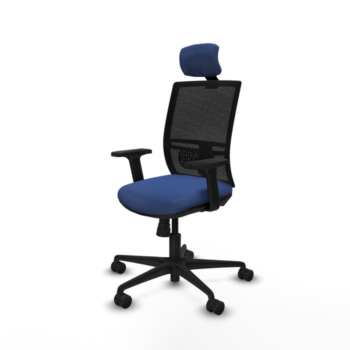 PIQUERAS Y CRESPO Silla de oficina Yunquera con mecanismo Sincro, Azul marino y Negro PIQUERAS Y CRESPO Silla de oficina Yunquera con mecanismo Sincro, Azul marino y Negro