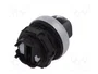 LOVATO ELECTRIC Interruptor rotativo Platinum de 3 posiciones, 22mm, negro