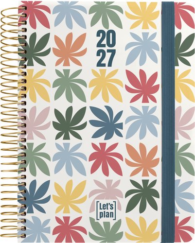 GRAFOPLAS Agenda Anual 2027 Design Espiral con Goma A5 GRAFOPLAS Agenda Anual 2027 Design Espiral con Goma A5