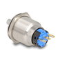 DeLOCK 22016 Interruptor rotativo de acero inoxidable Plata