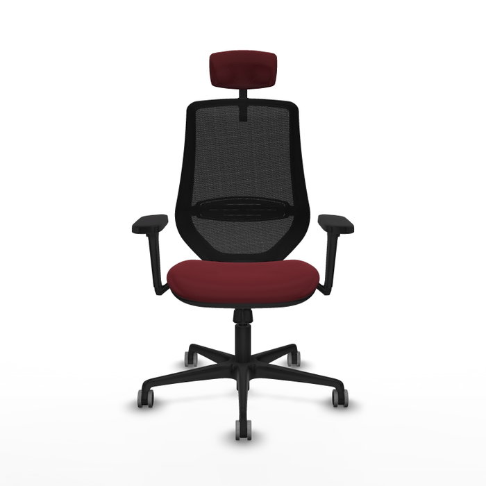 PIQUERAS Y CRESPO Silla de oficina Mardos con mecanismo Sincro, Granate y Negro PIQUERAS Y CRESPO Silla de oficina Mardos con mecanismo Sincro, Granate y Negro