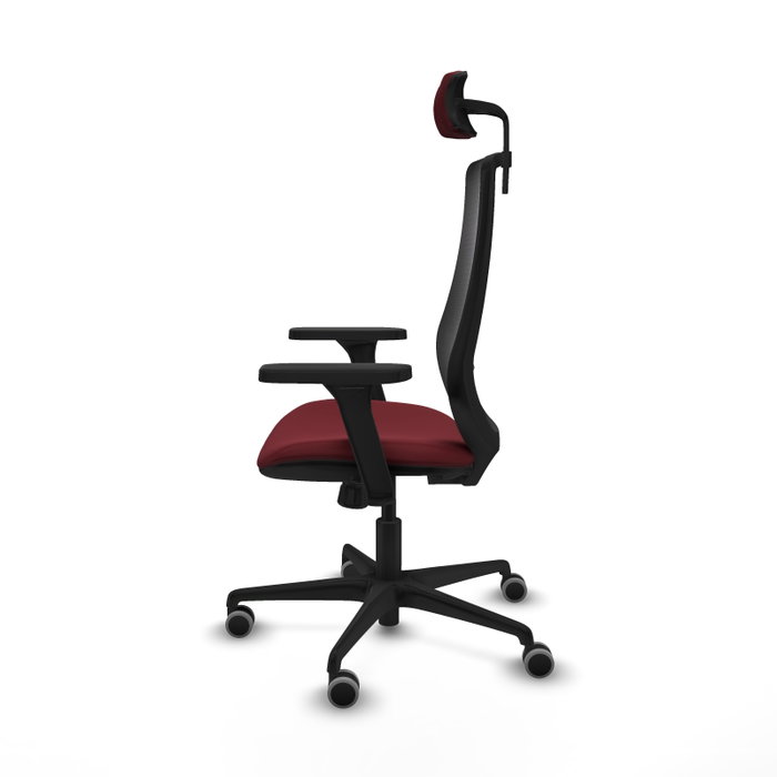 PIQUERAS Y CRESPO Silla de oficina Mardos con mecanismo Sincro, Granate y Negro PIQUERAS Y CRESPO Silla de oficina Mardos con mecanismo Sincro, Granate y Negro
