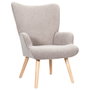 Home Deco Factory Sillón Rizo Rhea Taupe
