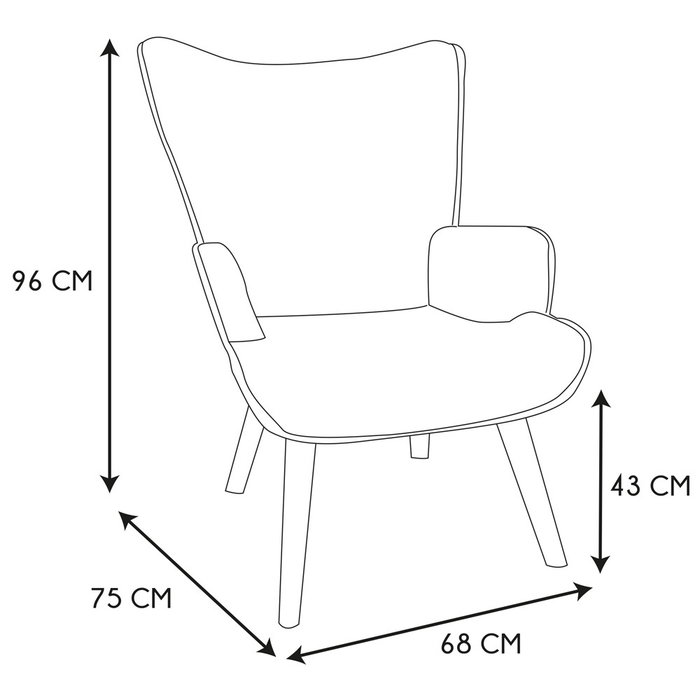 Home Deco Factory Sillón Rizo Rhea Taupe