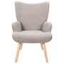 Home Deco Factory Sillón Rizo Rhea Taupe