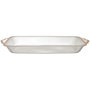 Home Deco Factory Mirage Bandeja de Plástico Rectangular con Ribete Dorado 41 cm