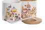 DKD Home Decor Azucareros Casitas Surtido de 2 en Pack de 4
