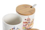 DKD Home Decor Azucareros Casitas Surtido de 2 en Pack de 4