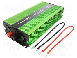 Qoltec Monolith Inversor de tensión 12V a 230V 1000W/2000W Senoidal Pura