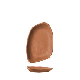 Summa Rabanera - Plato o Fuente de Gres Cerámico Terracota, 14 x 9 cm (Set de 6)