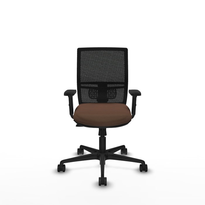 PIQUERAS Y CRESPO Silla de oficina Yunquera con mecanismo Sincro/Traslack, Marrón y Negro PIQUERAS Y CRESPO Silla de oficina Yunquera con mecanismo Sincro/Traslack, Marrón y Negro