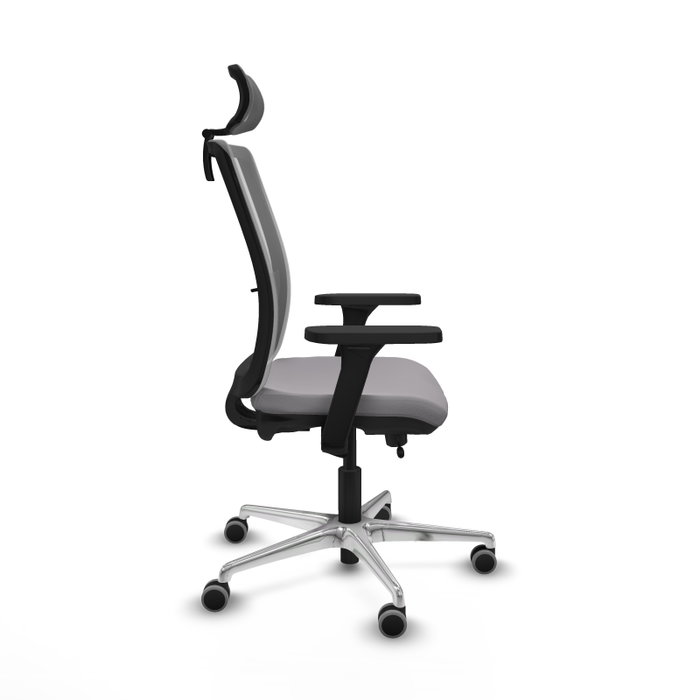 PIQUERAS Y CRESPO Silla de oficina Haches Gris con mecanismo Sincro/Traslack