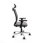 PIQUERAS Y CRESPO Silla de oficina Haches Gris con mecanismo Sincro/Traslack