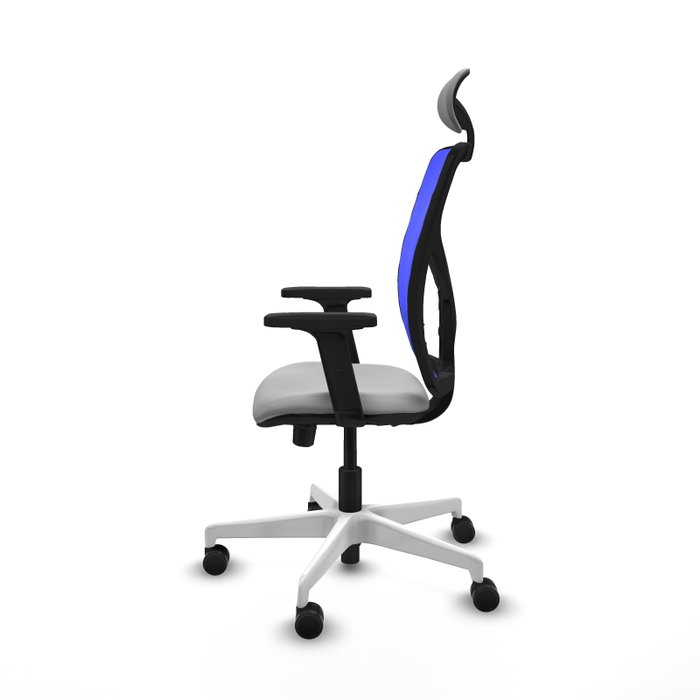 PIQUERAS Y CRESPO Silla de oficina Motilla con mecanismo Sincro/Traslack, Gris claro y Azul PIQUERAS Y CRESPO Silla de oficina Motilla con mecanismo Sincro/Traslack, Gris claro y Azul
