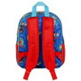 Marvel Mochila Preescolar Spiderman 3D Pequeña con Relieve, Bolsillos Laterales y Forro Interior, Azul