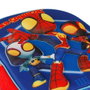 Marvel Mochila Preescolar Spiderman 3D Pequeña con Relieve, Bolsillos Laterales y Forro Interior, Azul