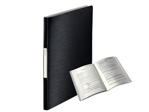 Leitz Carpeta Escaparate Style 20 fundas DIN A4 Negro Satinado Leitz Carpeta Escaparate Style 20 fundas DIN A4 Negro Satinado