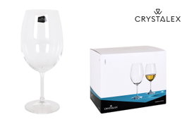 Bohemia Set 6 Copas de Cristal Lara 540 cc - 9.5x22.3 cm (8 Cajas)